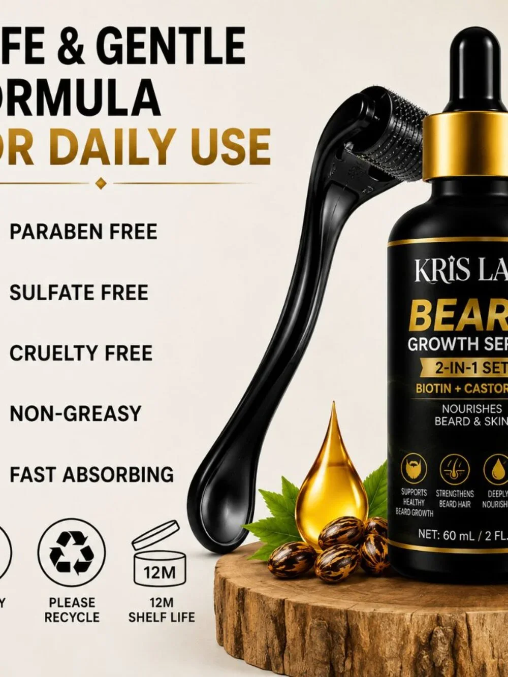 Beard Growth Serum 2-in-1 Set